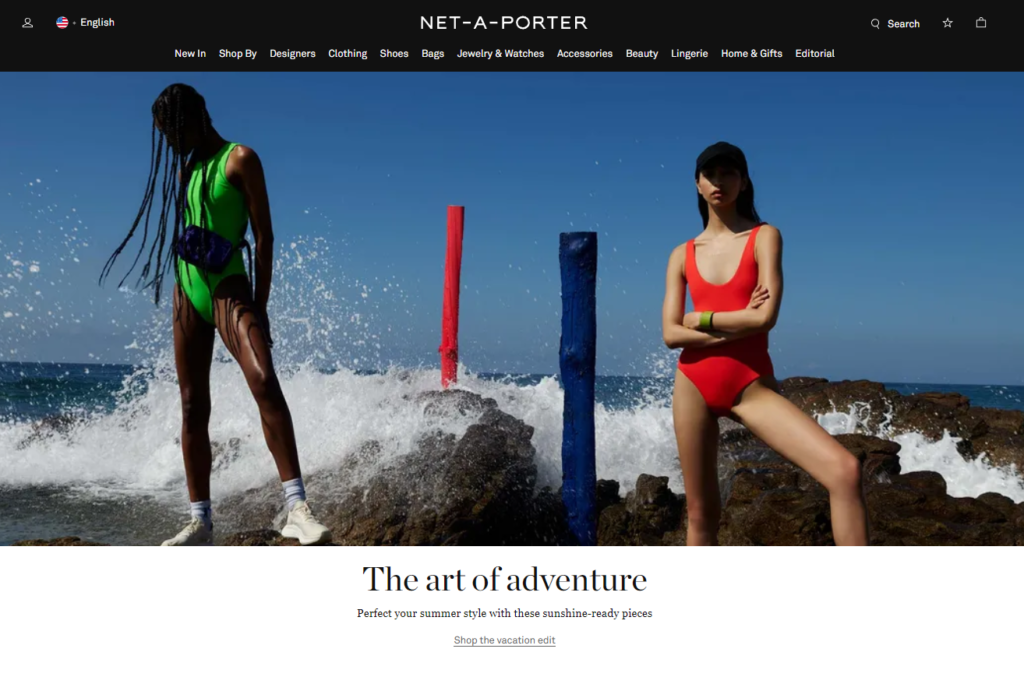 net-a-porter homepage