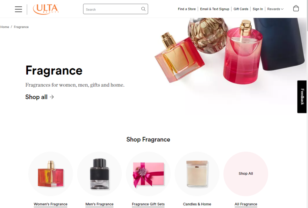 ulta beauty homepage